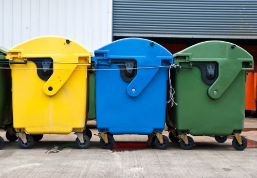 Commercial skip ready for waste disposal in Muswell Hill