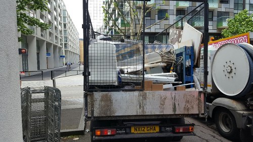 Recycling process at a local Muswell Hill facility