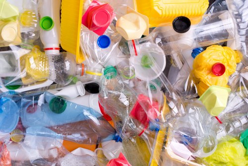 Different types of construction waste materials